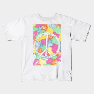 Tie-Dye Peace Sign Kids T-Shirt